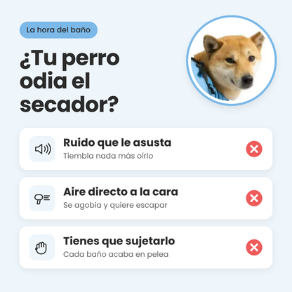 Traje secador para perros